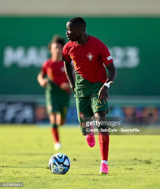 Carlos Borges of Portugal during the UEFA European Under-19 Championship 2022/23 semi-final match between Portugal and Norway at the Tony Bezzina...