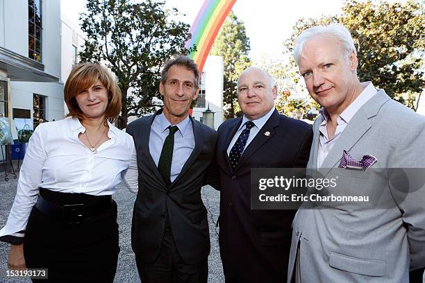 Co-Chairman-Sony Pictures Entertainment- Amy Pascal, CEO-Sony Entertainment Inc.- Michael Lynton, Culver City Mayor Andrew Weissman and Artist Tony...