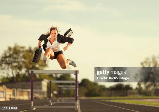 fly girl - jumping hurdles stock pictures, royalty-free photos & images