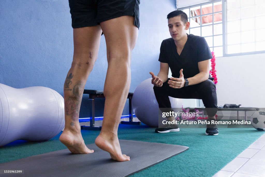Athlete in rehabilitation