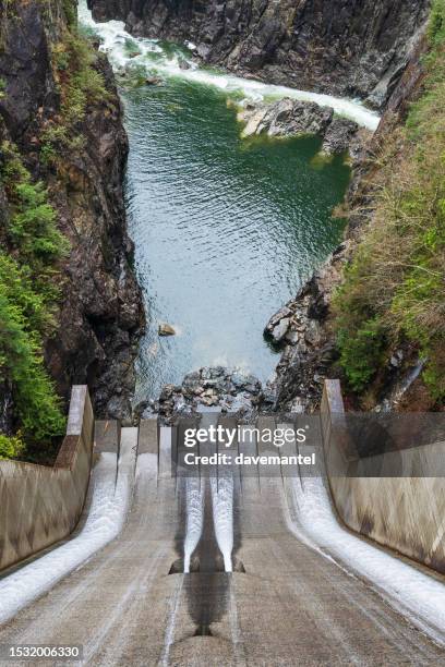 cleveland dam north vancouver bc - climate change water stock pictures, royalty-free photos & images