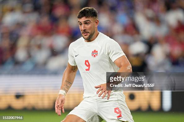 Lucas Cavallini of Canada plays during the second half of a CONCACAF ...