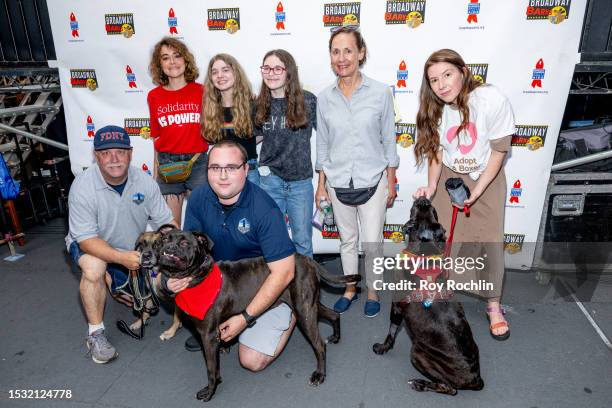 Tatiana Maslany and the cast of "Grey House" attend the 25th Annual Broadway Barks at Shubert Alley on July 08, 2023 in New York City.