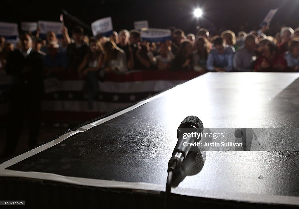 Mitt Romney Holds Campaign Rally In Denver Ahead Of First Debate