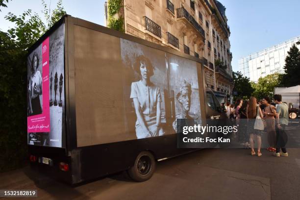 General view of atmosphere of the street Cocktail during the Centenary of the Birth of its founder Annette Giacometti and the 20th anniversary of the...