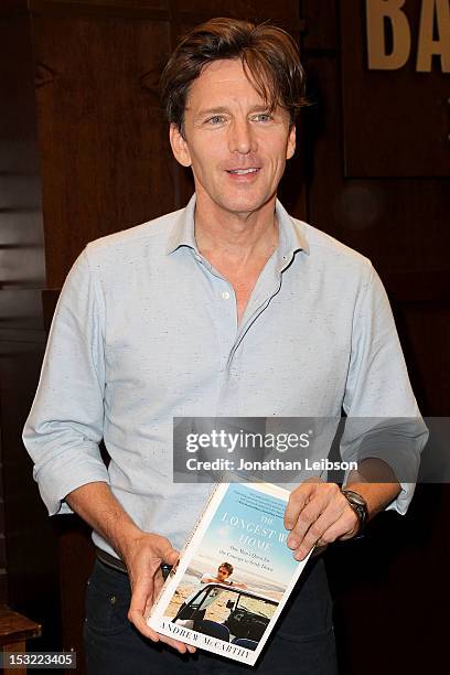 Andrew McCarthy attends the Signing of His Travel Book "The Longest Way Home" at Barnes & Noble bookstore at The Grove on October 1, 2012 in Los...