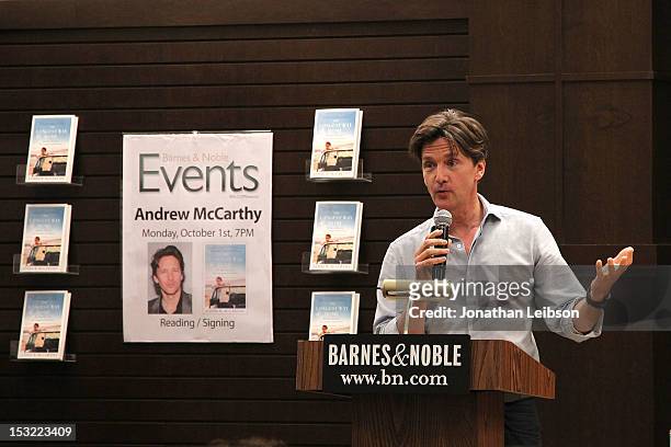 Andrew McCarthy attends the Signing of His Travel Book "The Longest Way Home" at Barnes & Noble bookstore at The Grove on October 1, 2012 in Los...