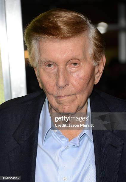 Producer Sumner Redstone arrives at the premiere of CBS Films' 'Seven Psychopaths' at Mann Bruin Theatre on October 1, 2012 in Westwood, California.