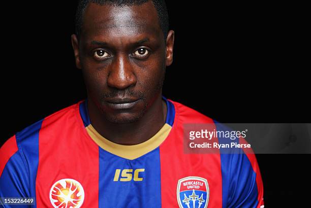 Emile Heskey of Newcastle Jets poses during a 2012/13 A-League player portrait session at Parramatta Stadium on October 2, 2012 in Sydney, Australia.