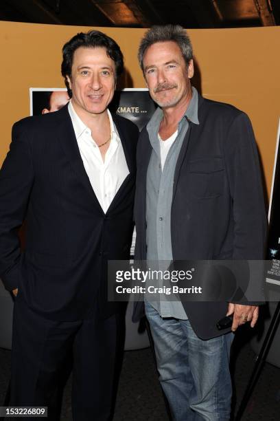 Federico Castelluccio and James McCaffrey attend the "Keep Your Enemies Closer: Checkmate" screening at the School of Visual Arts Theater on October...
