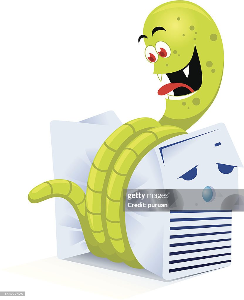 Computer Worm High-Res Vector Graphic - Getty Images