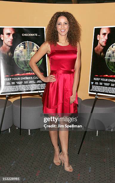 Actress Yvonne Maria Schaefer attends the "Keep Your Enemies Closer: Checkmate" screening at the School of Visual Arts Theater on October 1, 2012 in...