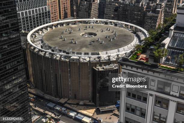 Madison Square Garden in New York, US, on Thursday, July 13, 2023. New York Governor Kathy Hochul is scrapping a plan to build new office space near...