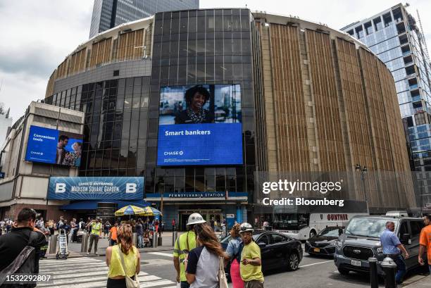 Madison Square Garden in New York, US, on Thursday, July 13, 2023. New York Governor Kathy Hochul is scrapping a plan to build new office space near...