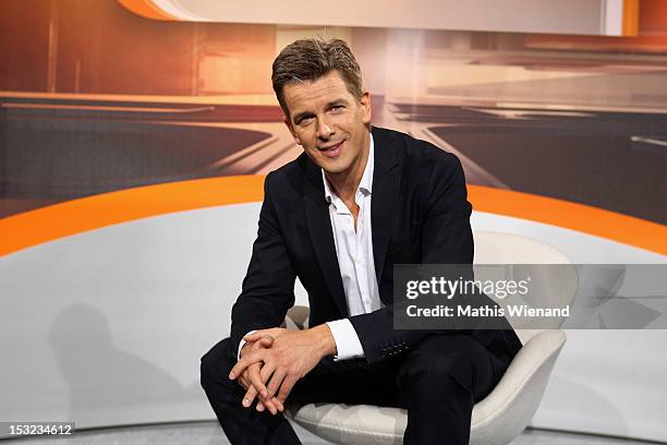 Markus Lanz attends the 'Wetten dass...?' Press Conference on September 24, 2012 in Cologne, Germany.