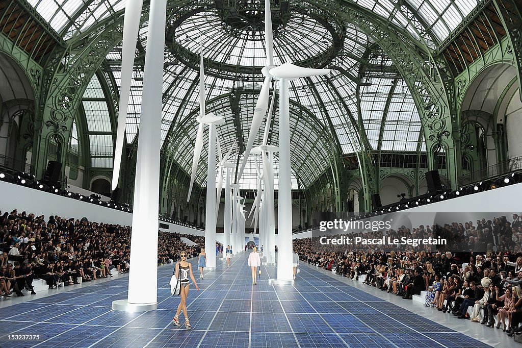 Chanel: Runway - Paris Fashion Week Womenswear Spring / Summer 2013