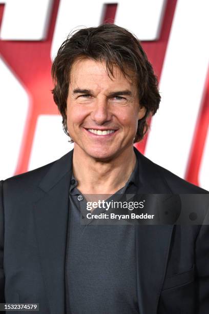 Tom Cruise attends the US Premiere of "Mission: Impossible - Dead Reckoning Part One" presented by Paramount Pictures and Skydance at Rose Theater,...