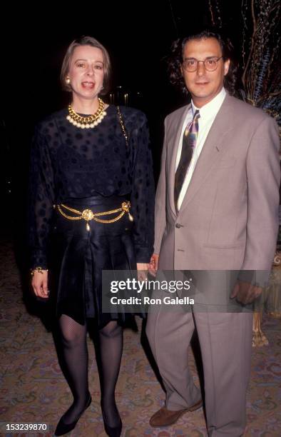 Producer Diane English and date attend Viewer's For Quality Television Awards on September 12, 1991 at the Universal Hilton Hotel in Universal City,...