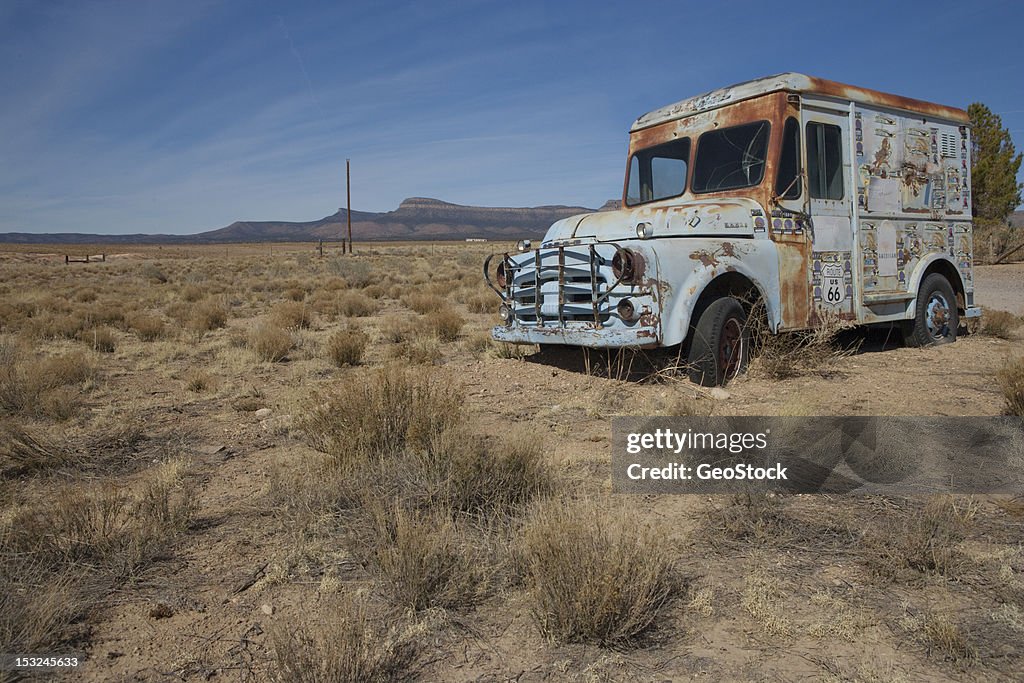 Abandoned ice cream truck