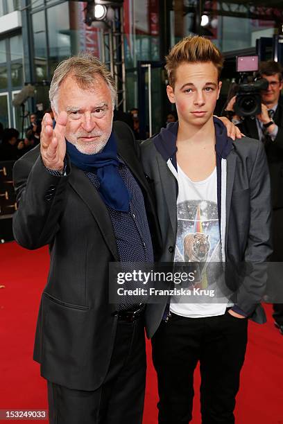 Andreas Schmidt-Schaller and his son Matti attend the German TV Awards 2012 at Coloneum on October 2, 2012 in Cologne, Germany.