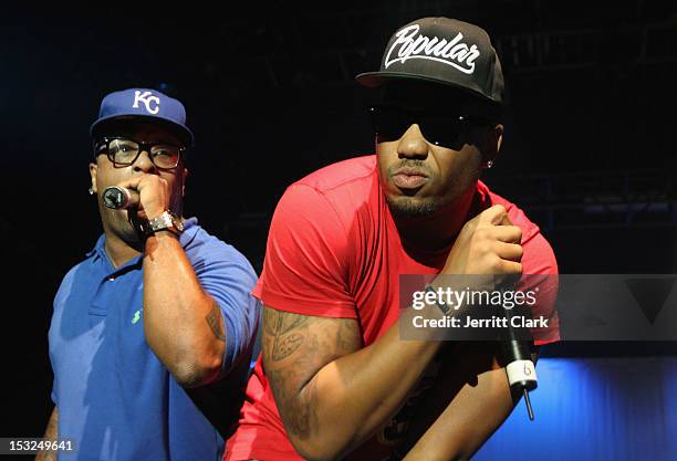 Spliff Star and J-Doe perform during the 2012 Ad Week Opening Night Concert at the Best Buy Theater on October 1, 2012 in New York City.