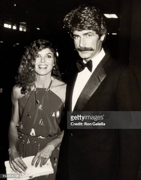 Actress Katharine Ross and actor Sam Elliott attending 16th Annual Academy of Country Music Awards on April 30, 1981 at Shrine Auditorium in Los...