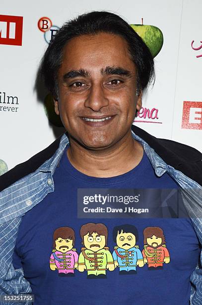 Sanjeev Bhaskar attends a gala screening of Magical Mystery Tour at The BFI Southbank on October 2, 2012 in London, England.