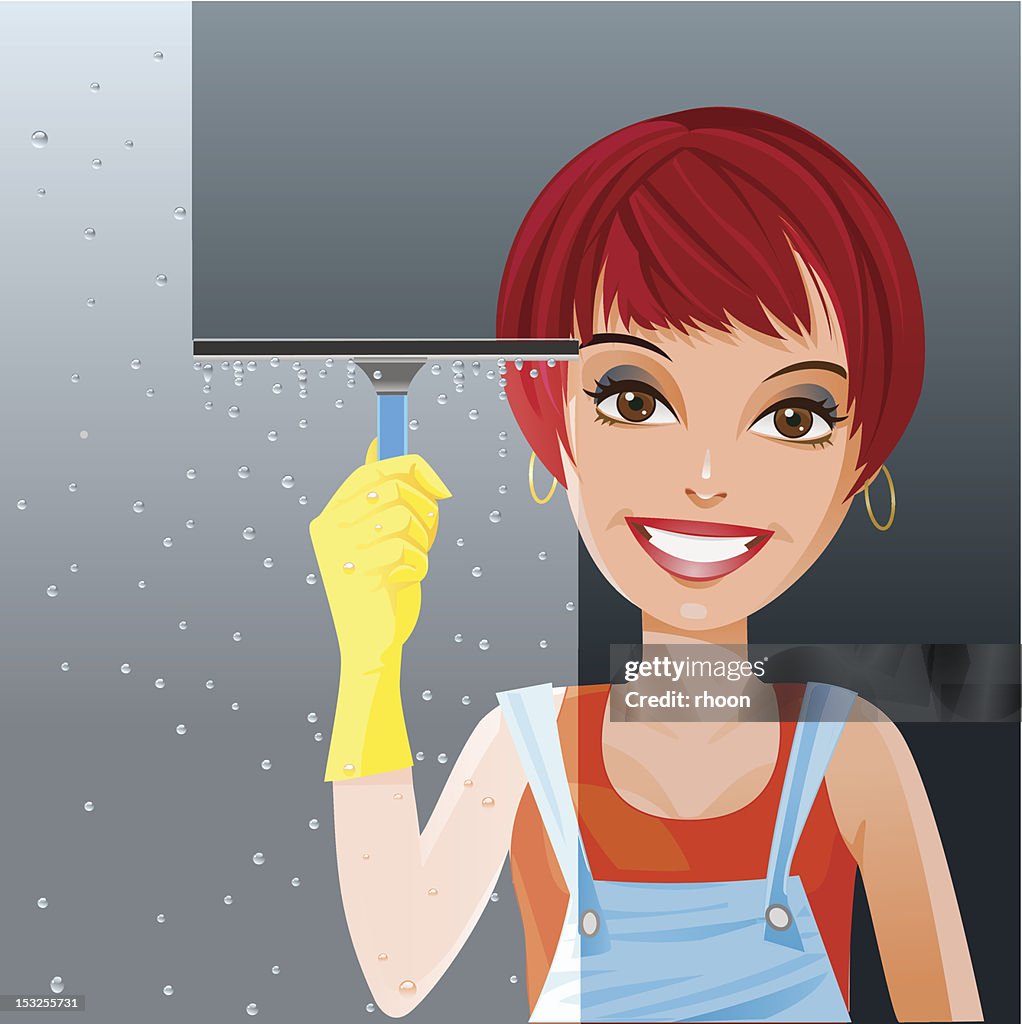 Window Claning Animation Window Cleaning High-Res Vector Graphic - Getty Images