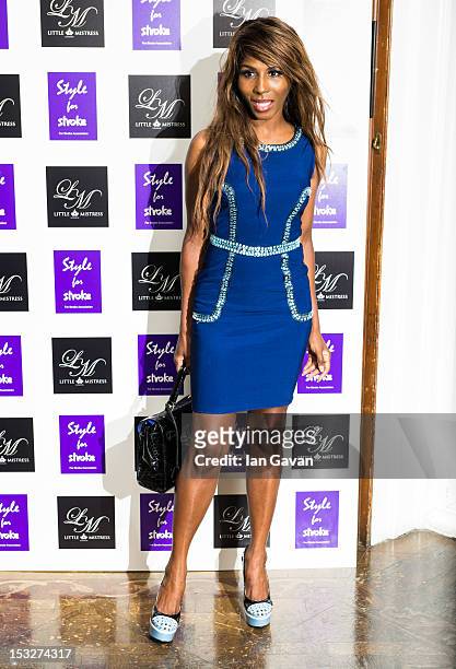 Sinitta attends the launch party of Style for Stroke by Nick Ede at No 5 Cavendish Square on October 2, 2012 in London, England.