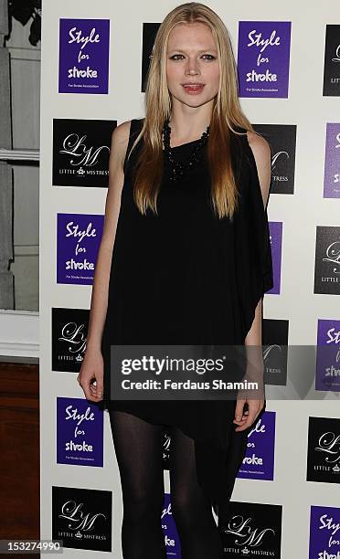 Katia Elizarova attends the launch party of Style for Stroke by Nick Ede at No 5 Cavendish Square on October 2, 2012 in London, England.