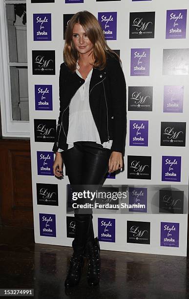 Millie Mackintosh attends the launch party of Style for Stroke by Nick Ede at No 5 Cavendish Square on October 2, 2012 in London, England.