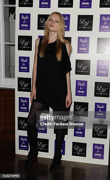 Katia Elizarova attends the launch party of Style for Stroke by Nick Ede at No 5 Cavendish Square on October 2, 2012 in London, England.