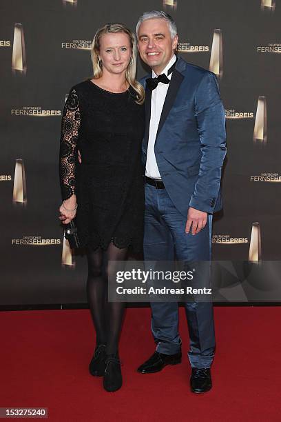 Andreas von Thien and wife Alexandra von Thien arrive for the German TV Award 2012 at Coloneum on October 2, 2012 in Cologne, Germany.