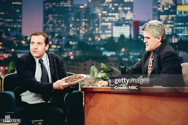 Episode 1428 -- Pictured: Actor Tom Sizemore during an interview with host Jay Leno on August 5, 1998 --