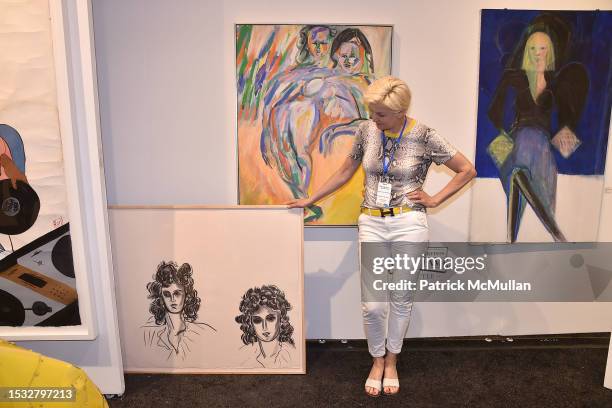 Mariana Verkerk attends Hamptons Fine Art Fair Opening Night Vernissage Benefiting Guild Hall on July 13, 2023 at Southampton Fairgrounds in...