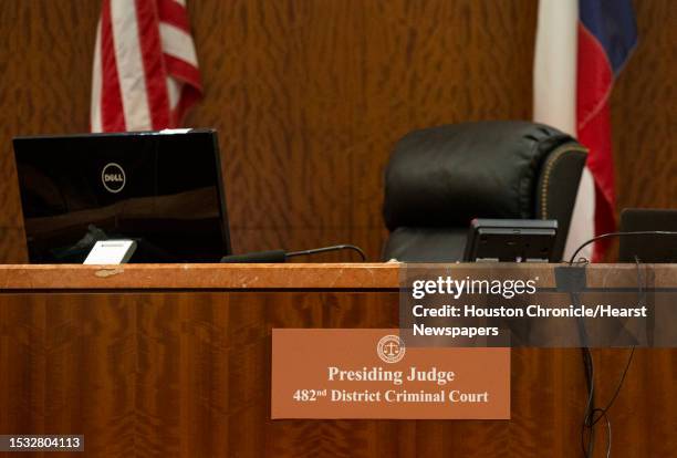 The 482nd Judicial District Court is photographed Wednesday, Sept. 1 at Harris County Criminal Courts at Law in Houston. Wednesday was the first day...