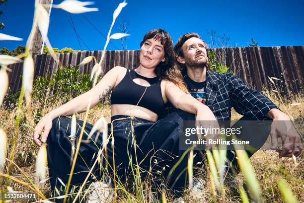 Amelia Meath and Nick Sanborn of Sylvan Esso at BottleRock Festival 2019 on May 24, 2019 in Napa Valley, California.