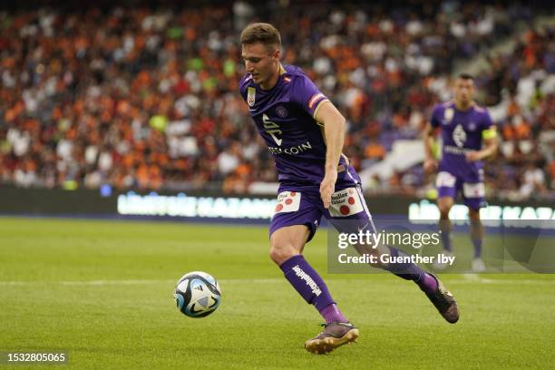 Aleksandar Jukic of Austria Wien at the international friendly match between FK Austria Wien and Galatasaray Istanbul at Generali Arena on July 14,...