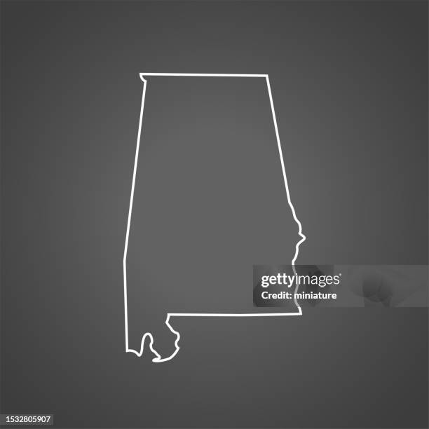 Alabama Vector File Alabama Map High-Res Vector Graphic - Getty Images