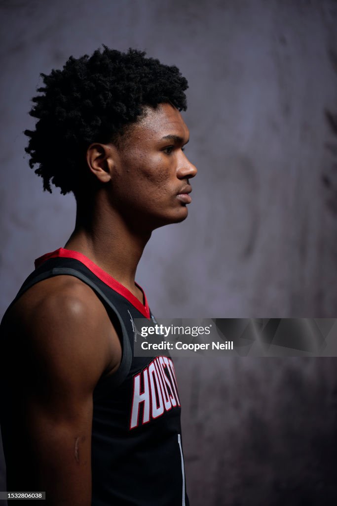 Thompson Rookie Nba Amen Thompson of the Houston Rockets poses for a portrait during the ...