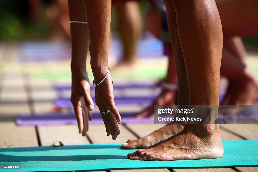 Feet Yoga Routine Yoga Feet High-Res Stock Photo - Getty Images