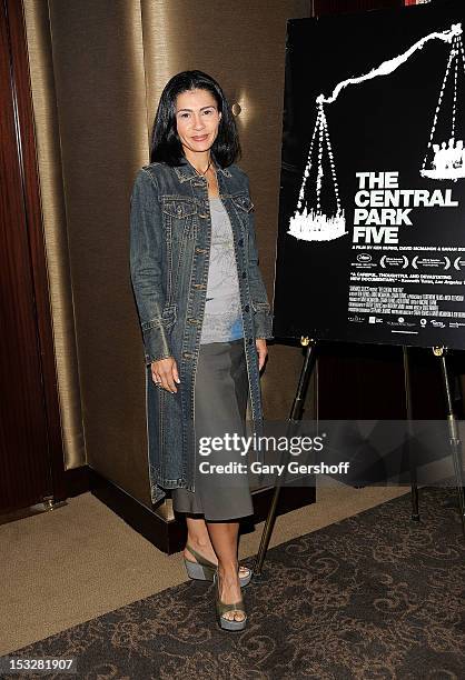 Attorney and broadcast journalist Jami Floyd attends 'The Central Park Five' New York Special Screening at Dolby 88 Theater on October 2, 2012 in New...