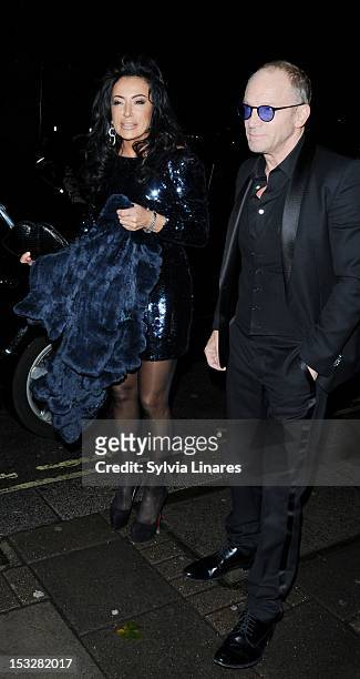 Nancy Dell'Ollio sighting outside of Ben Caring's Birthday Party on October 2, 2012 in London, England.