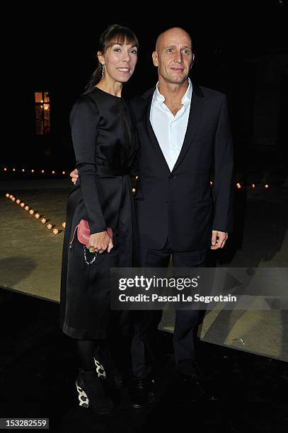 Mathilde Favier and Anthony Meyer attends LE BAL hosted by MAC and Carine Roitfeld as part of Paris Fashion Week Spring / Summer 2013 at Hotel...