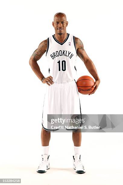 Keith Bogans of the Brooklyn Nets poses for a portrait during Media Day on October 1, 2012 at Barclay's Center in Brooklyn Borough of New York, New...