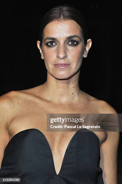 Joana Preiss attends LE BAL hosted by MAC and Carine Roitfeld as part of Paris Fashion Week Spring / Summer 2013 at Hotel Salomon de Rothschild on...