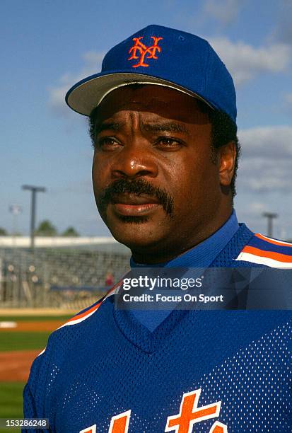 Eddie Murray of the New York Mets looks on in this portrait during Major League Baseball spring training circa 1992. Murray played for the Mets from...