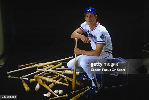 Dale Murphy of the Atlanta Braves smiles for the camera in this portrait during photo day in spring training circa 1978. Murphy played for the Braves...