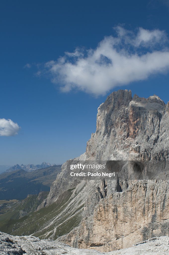 Cima catinaccio Rosengarten, Dolomites, Italy