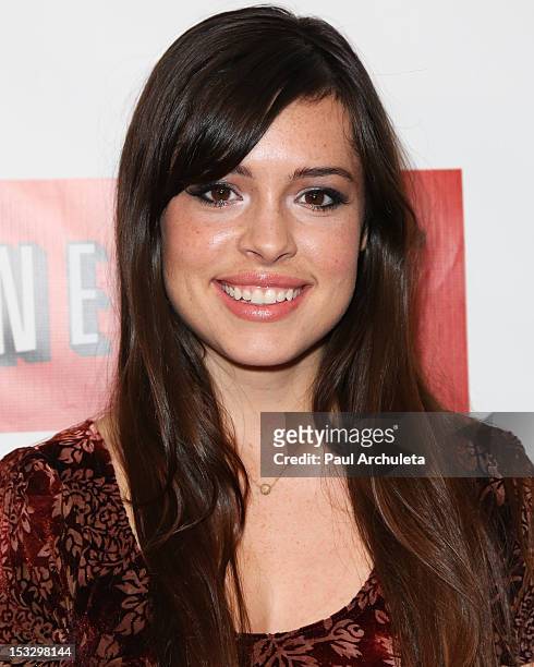 Actress Alex Frnka attends the Empire Magazine U.S. Edition launch party at the Sunset Tower on October 2, 2012 in West Hollywood, California.